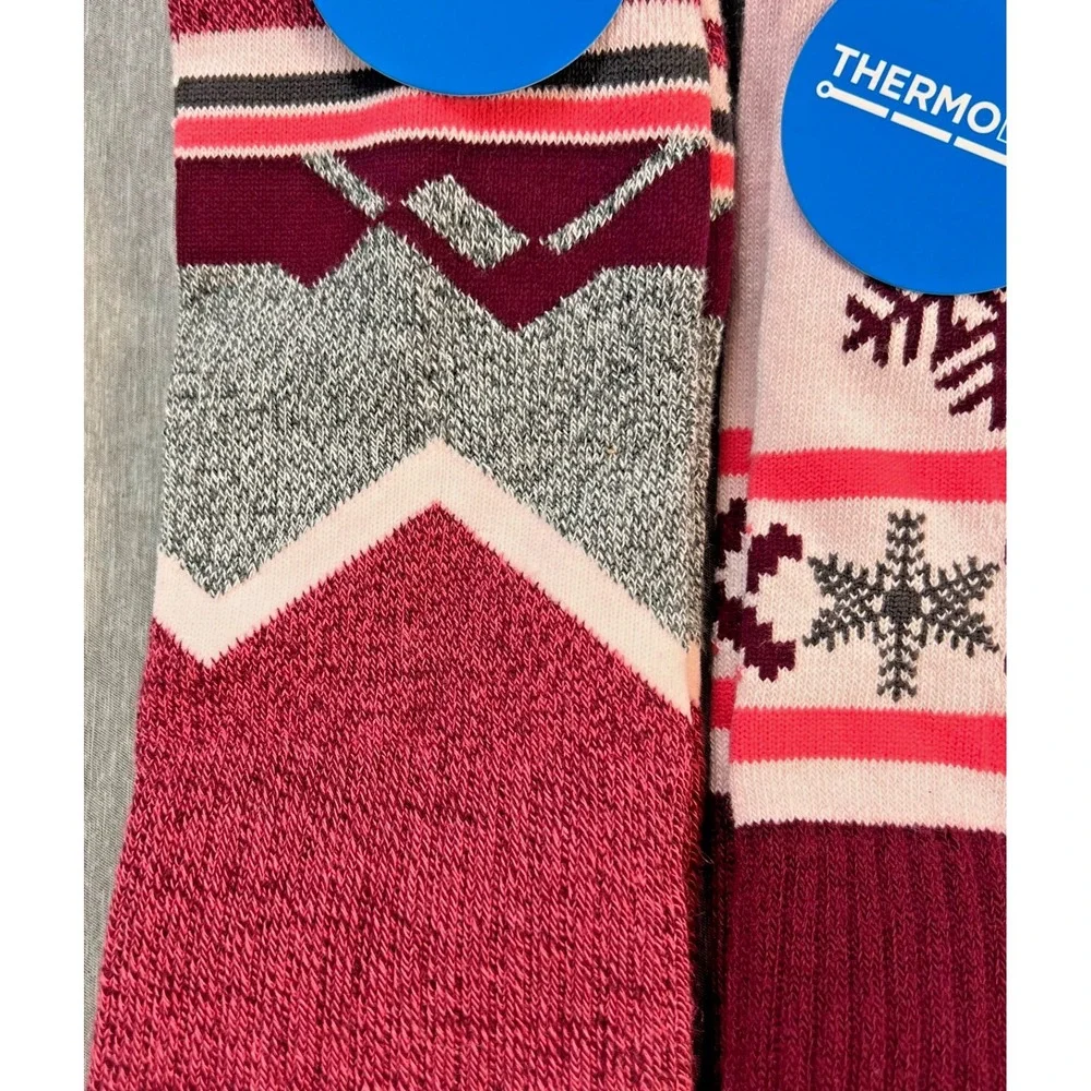 3 Pair‎ Columbia Womens Mens Medium Weight Thermolite over calf Ski Socks MED